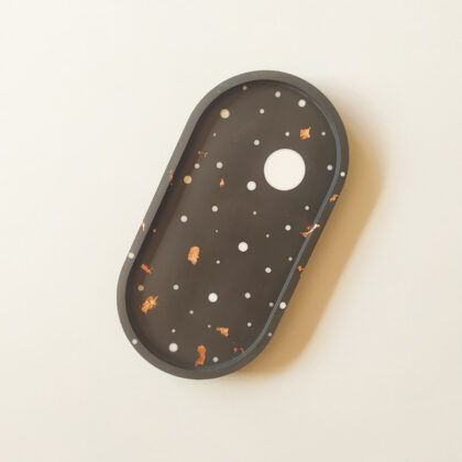 Oval Trinket Tray - Midnight